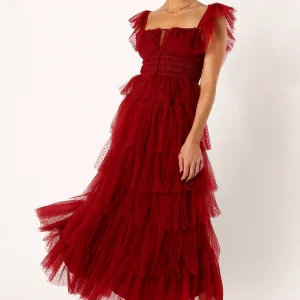 Belle Maxi Dress - Burgundy(XS)